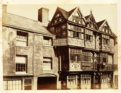 Een straat in Ludlow door Benjamin Brecknell Turner